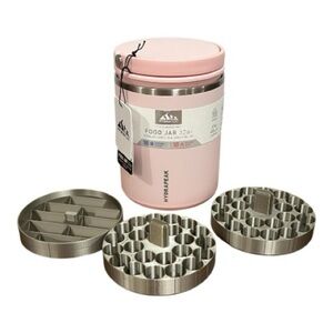 Hydro Flask Blossom Pink 32oz Food Jar Plus 3 3D 3ml Holders for 54 Peptides